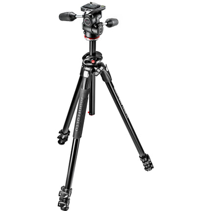 Manfrotto 290 Trípode de Aluminio Dual con Cabezal Panorámico 69" 22 lb