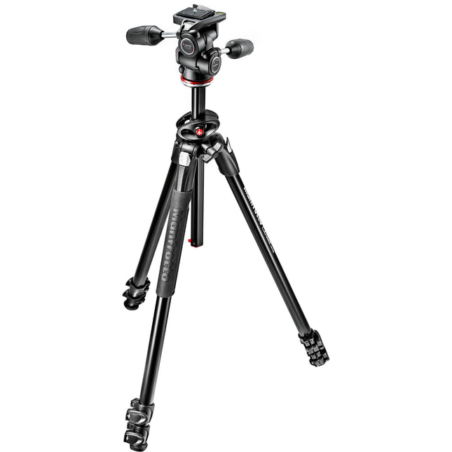 Manfrotto 290 Trípode de Aluminio Dual con Cabezal Panorámico 69" 22 lb
