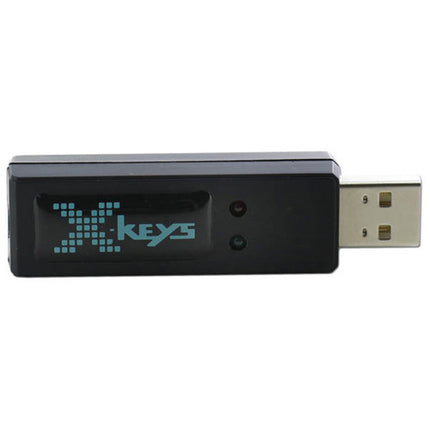X-keys USB Three-Switch Interface con conector USB y puerto TRRS 3.5mm compatible Windows Android Mac