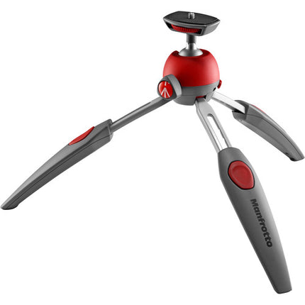 Manfrotto PIXI EVO Mini Trípode Rojo Capacidad 5.5 lb Altura 7.7"