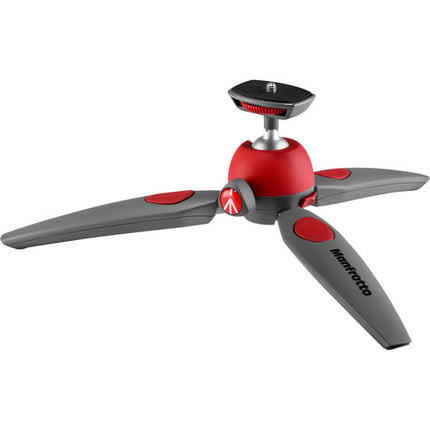 Manfrotto PIXI EVO Mini Trípode Rojo Capacidad 5.5 lb Altura 7.7"