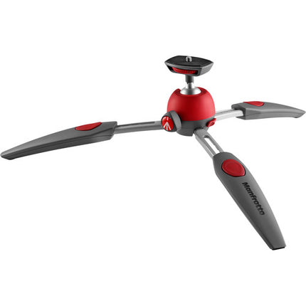 Manfrotto PIXI EVO Mini Trípode Rojo Capacidad 5.5 lb Altura 7.7"