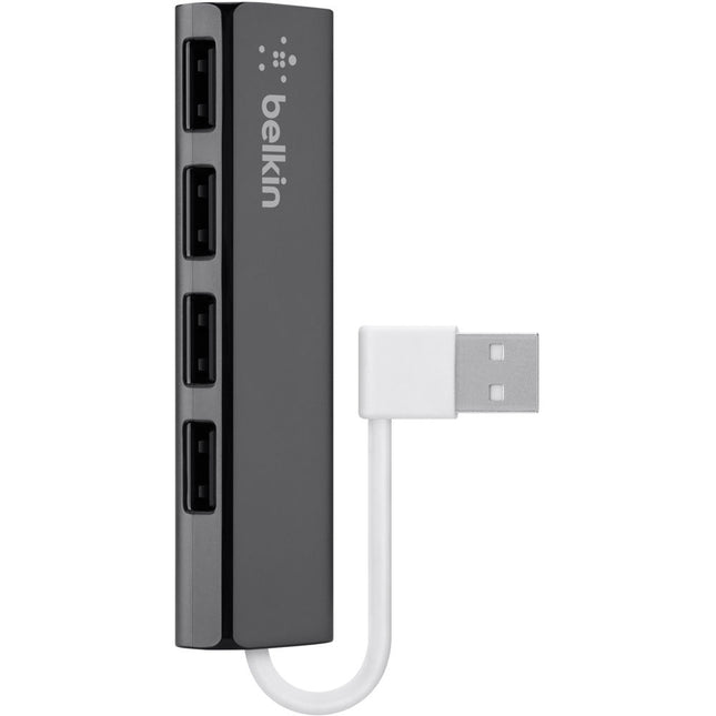 Belkin F4U042BT Hub USB de Viaje Ultra Delgado 4 Puertos USB 2.0 480 Mb/s