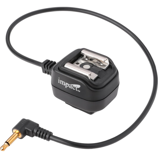 Impact SCS-M18 Cable de sincronización mini plug a zapata 30 cm con mecanismo de bloqueo y base frío con socket 1/4-20