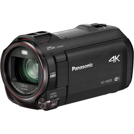 Panasonic HC-VX870K Videocámara 4K UHD 25.9MP Zoom 20x Estabilizador 5Ejes