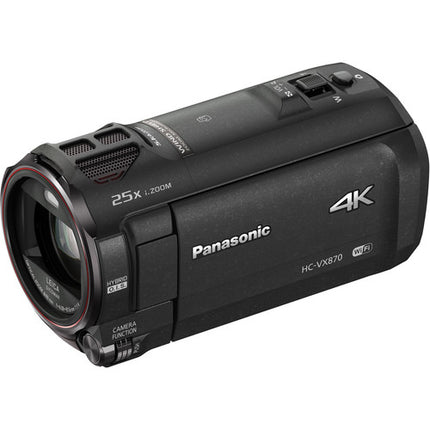 Panasonic HC-VX870K Videocámara 4K UHD 25.9MP Zoom 20x Estabilizador 5Ejes
