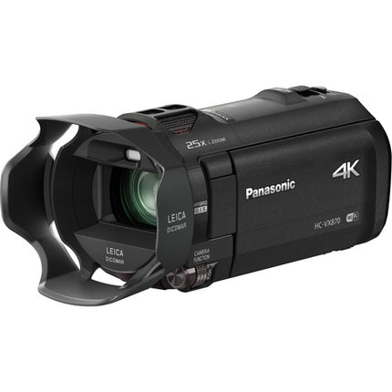 Panasonic HC-VX870K Videocámara 4K UHD 25.9MP Zoom 20x Estabilizador 5Ejes