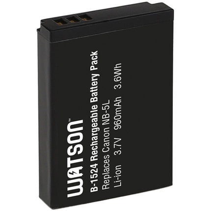 Batería de Ion de Litio Watson NB-5L 3.7V 960mAh Repuesto para Canon