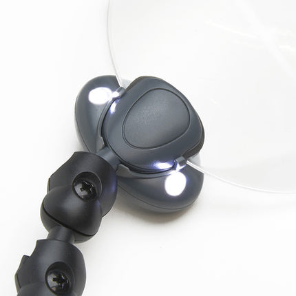 Carson AM-20 Lupa Iluminada 2x con Brazo Ajustable y Base Abrazadera