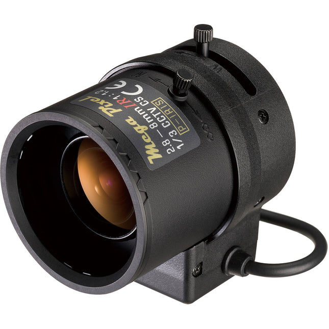 Tamron M13VP288IR Lente Varifocal 2.8-8mm CS Mount para sensores 1/2.7 1/3 1/4 pulgadas con cable largo