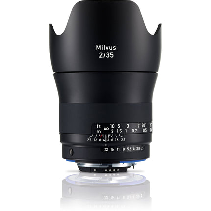 ZEISS Milvus 35mm f2 ZF2 Lente Nikon F Montura F Apertura f2-22 Revestimiento T*