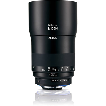 ZEISS Milvus 100mm f/2M ZF.2 Lente Macro Nikon F montura F con 1:2 aumento y apertura f/2 a f/22