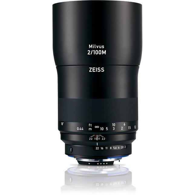 ZEISS Milvus 100mm f/2M ZF.2 Lente Macro Nikon F montura F con 1:2 aumento y apertura f/2 a f/22