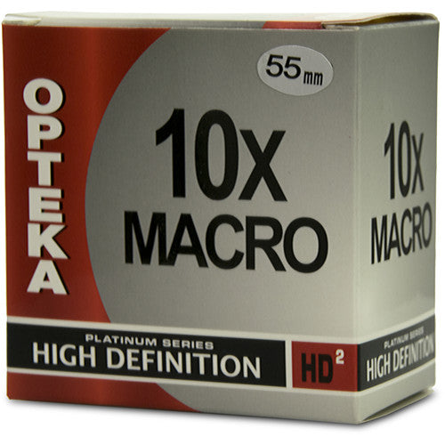Opteka 55mm Lens de Conversión Macro Profesional 10x con Vidrio Óptico