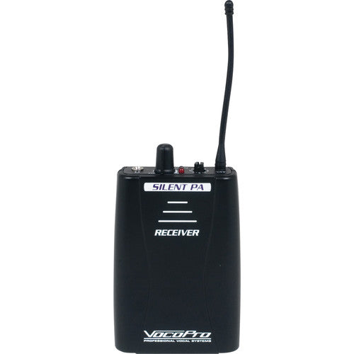 VocoPro SilentPA-PRACTICE Sistema de Audio Inalámbrico UHF 16 Canales Receptor Bodypack