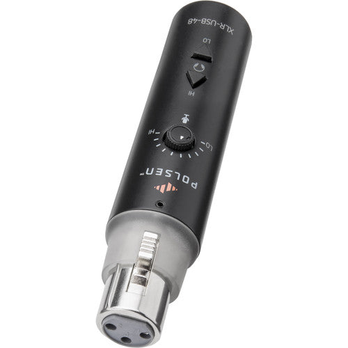 Polsen XLR-USB-48 Interfaz de Audio XLR a USB con Phantom 48V y Salida Auriculares