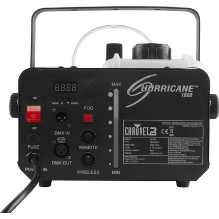 CHAUVET DJ Hurricane 1600 Máquina de Humo 25000 CFM Control DMX