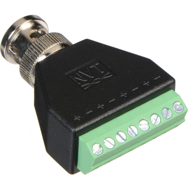NVT Phybridge Adaptador BNC a Terminal de Tornillo 8 Conexiones Cable 2 Hilos