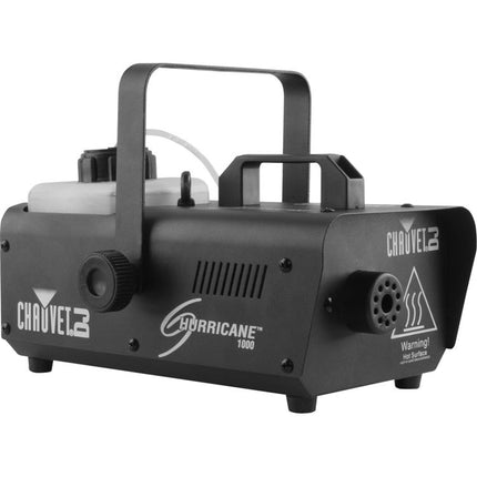 CHAUVET DJ Hurricane 1000 Máquina de Humo con Control Manual y Remoto Inalámbrico Tiempo de Calentamiento Rápido Tanque Iluminado LED