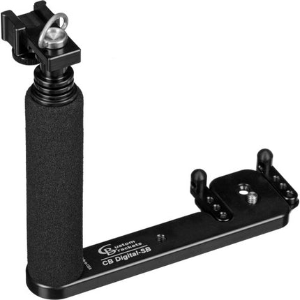 Custom Brackets CB Digital-SB Soporte Flash con Montura 1/4"-20 y Agarre de Espuma