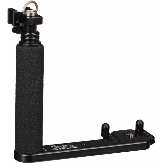 Custom Brackets CB Digital-SB Soporte Flash con Montura 1/4"-20 y Agarre de Espuma