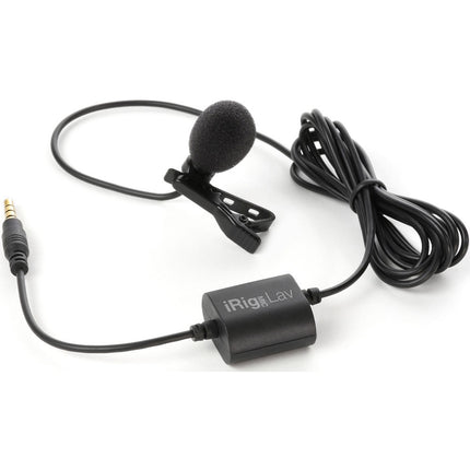 IK Multimedia iRig Mic Lavalier Mic Clip-On Omnidireccional con Jack para Auriculares