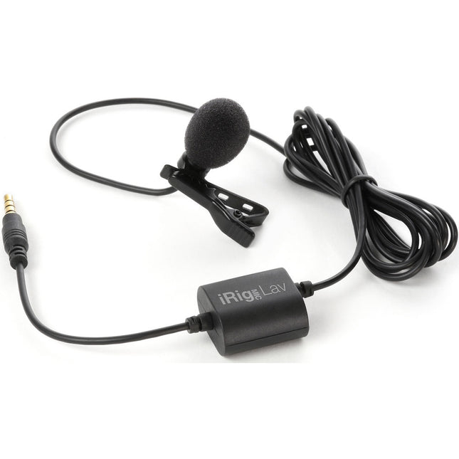 IK Multimedia iRig Mic Lavalier Mic Clip-On Omnidireccional con Jack para Auriculares