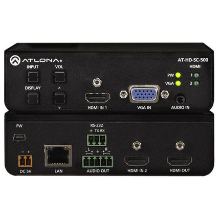 Atlona AT-HD-SC-500 con 3 Entradas HDMI VGA y Control Ethernet