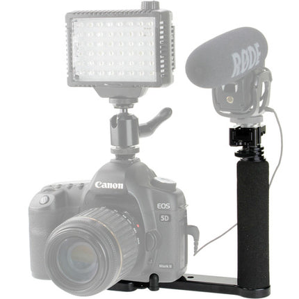 Custom Brackets CB Digital-SB Soporte Flash con Montura 1/4"-20 y Agarre de Espuma