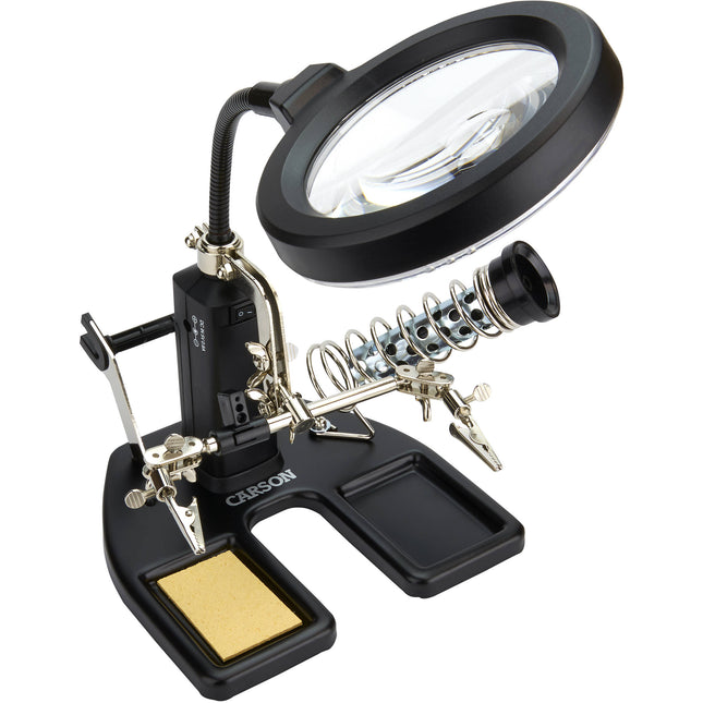 Carson CP-50 Magnificador para Soldar 1.75x con Luz LED 16 y Foco 4.5x