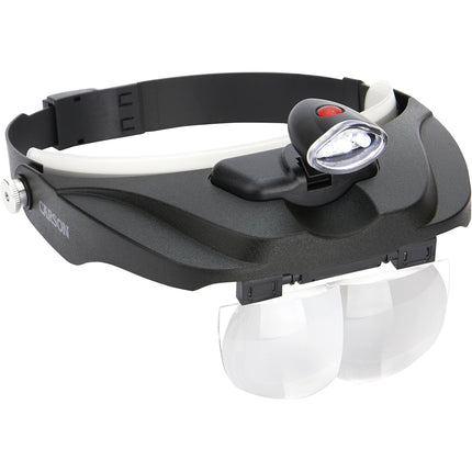 Carson CP-60 MagniVisor Deluxe lupa diadema ajustable 4 lentes 1.5x a 3x