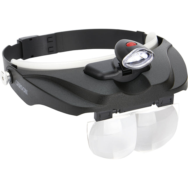 Carson CP-60 MagniVisor Deluxe lupa diadema ajustable 4 lentes 1.5x a 3x