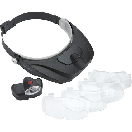 Carson CP-60 MagniVisor Deluxe lupa diadema ajustable 4 lentes 1.5x a 3x