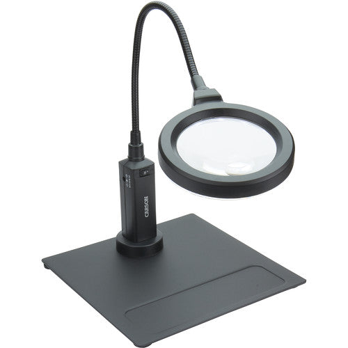 Carson 2x Pro Series Lupa LED con 16 LEDs Base Magnética y Pinza