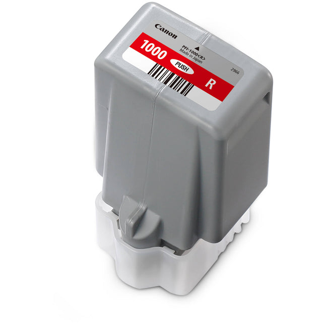 Cartucho de tinta roja Canon PFI-1000 LUCIA PRO 80mL para impresora inkjet