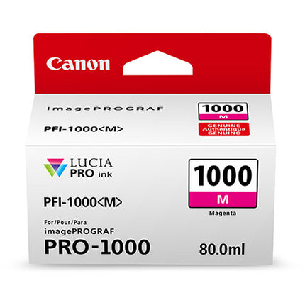Canon PFI-1000 M LUCIA PRO Tanque de Tinta Magenta 80mL Pigmentada