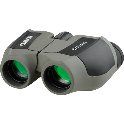 Carson 8x22 Scout Prismáticos Compactos Ángulo de Visión 7.8° con Funda y Correa