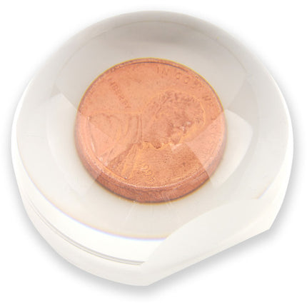 Carson LD-33 Lupa con Luz Ambiente 2x Pequeña y Portátil para Sellos y Monedas con Estuche