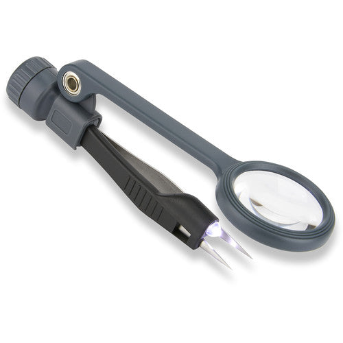 Carson MG-88 4.5x Lupa con LED Luz Brillante Pinzas Protectoras