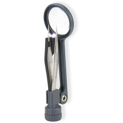 Carson MG-88 4.5x Lupa con LED Luz Brillante Pinzas Protectoras