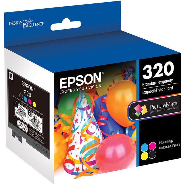 Cartucho de Tinta Color Epson 320 Capacidad Estándar para PictureMate PM-400 100 Fotos 4x6"