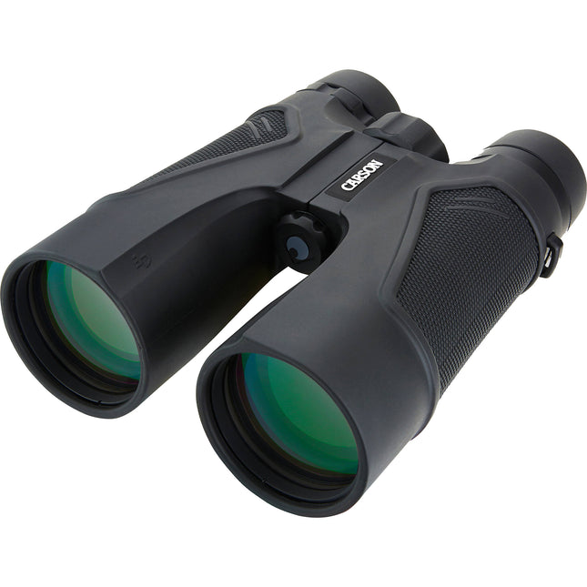 Carson 10x50 Series ED Prismáticos Binoculares Nitrogenados 3D Resistentes al Agua y Niebla con Estuche Deluxe