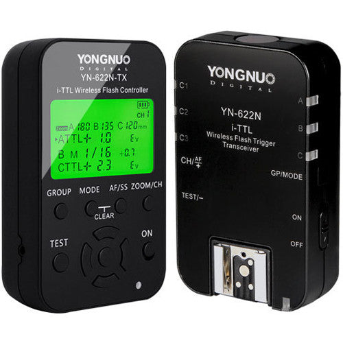 Yongnuo YN-622N Kit Transceptor y Controlador Flash Inalámbrico Nikon 2.4 GHz 100 m