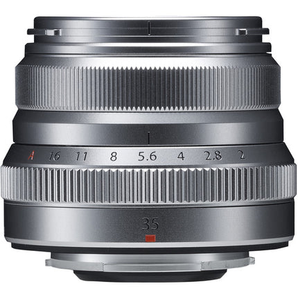 FUJIFILM XF 35mm f/2 R WR Lente APS-C 53mm con Parasol Plata