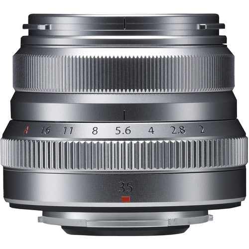 FUJIFILM XF 35mm f/2 R WR Lente APS-C 53mm con Parasol Plata