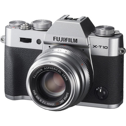 FUJIFILM XF 35mm f/2 R WR Lente APS-C 53mm con Parasol Plata