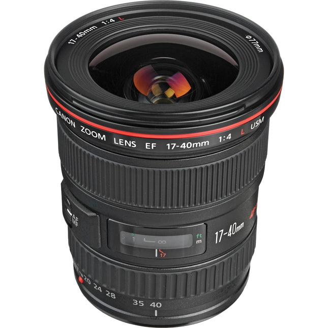 Canon EF 17-40mm f4L USM objetivo con motor AF ultra-sónico apertura f4 a f22