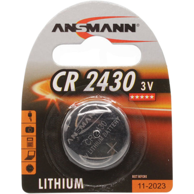 Ansmann CR2430 Batería de Litio 3V 300mAh para Relojes Cámaras