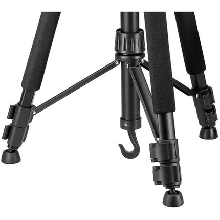 Sunpak 6630LX Trípode de Aluminio Mediano Capacidad 3.0 kg Altura 168 cm con Palanca de Liberación Rápida
