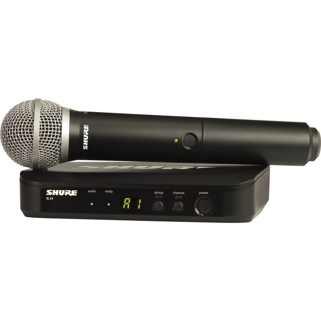 Shure BLX24/PG58 Sistema Micrófono Inalámbrico Mano PG58 Cardioide 300 pies Alcance 14 Horas Batería